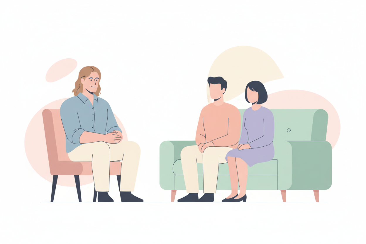 gutes bild, den Paartherapeuten weniger muskulös und schlanker machen